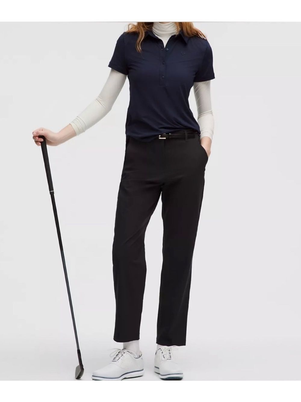 NWT 28 Lululemon Stretch Twill Golf Pants Black Athletic Preppy Women's 28”